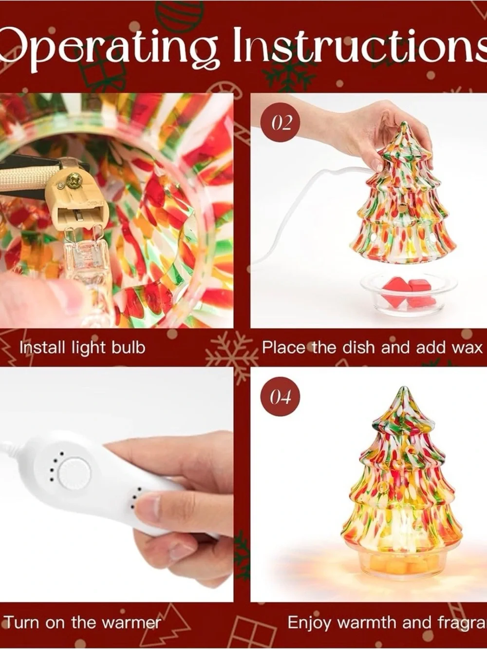 N/A glass christmas